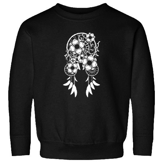Native American Indigenous Indian Boho Floral Dreamcatcher Sweatshirts
