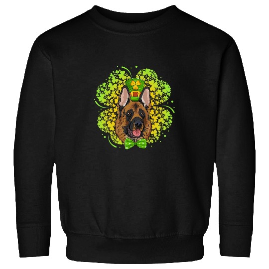 German Shepherd St  Patricks Sidekick Sweatshirts