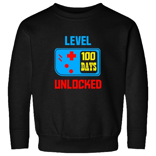 Level 100 Days Unlocked 100 Days Of School For Student Cool Sweatshirts