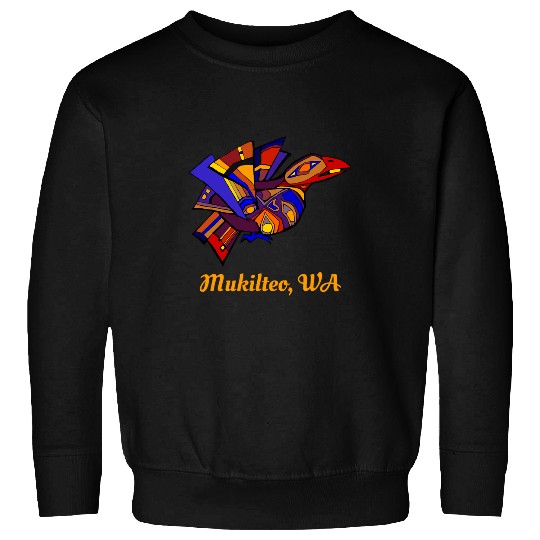 Native American Mukilteo WA Bird Watching Indigenous Sweatshirts