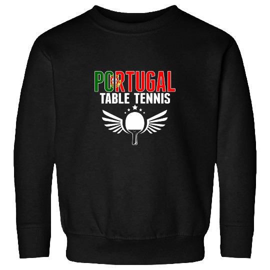 Portugal Table Tennis Lovers Portuguese Ping Pong Supporter 2 Sweatshirts