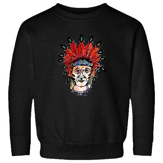 Native American Indian Warrior Apache Tribe vintages Style Sweatshirts