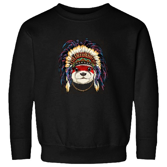 Native Indian Otter Native American Indian Otter Lovers Sweatshirts