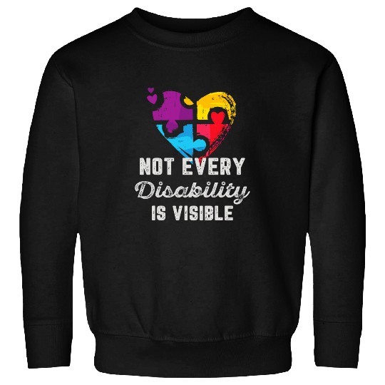 Not Every Disability Is Visible Epilepsy Awareness Purple Sweatshirts