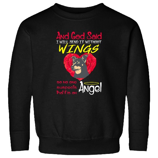 Lancashire Heeler Angel Without Wings Gift Sweatshirts