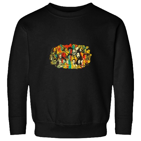 LGBTQ Icons Through History Retro Collage Illustration Sweatshirts