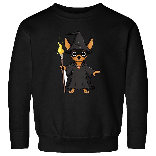 Miniature Pinscher Wizard Funny Dog Magic Sweatshirts