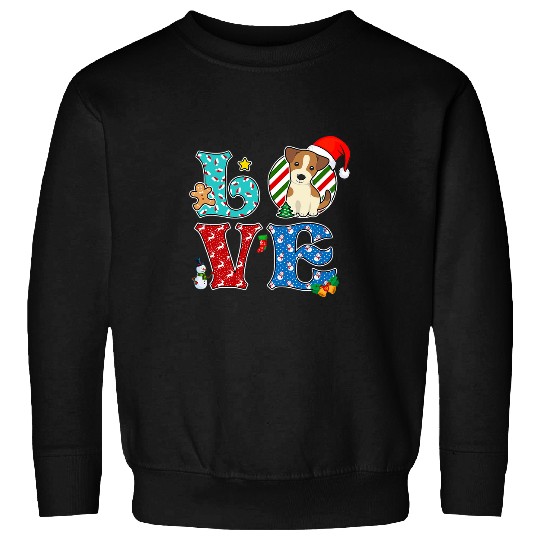 I Love Dog Basenji Christmas Sweatshirts