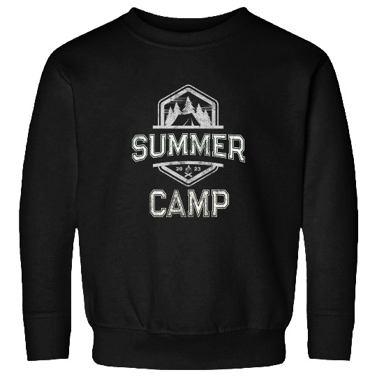 SUMMER CAMP vintages Camping Team Besties Sign Autograph Sweatshirts