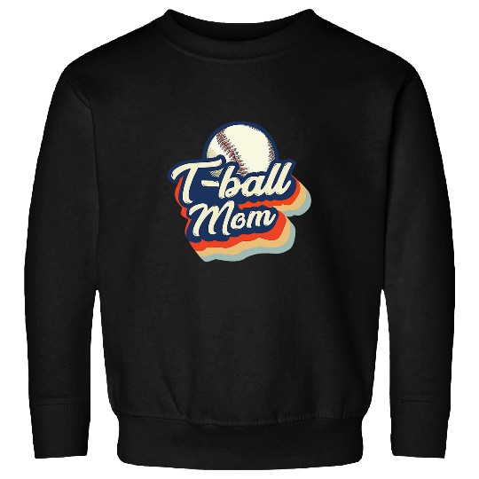 T ball Mom Life vintages Teeball Mom Softball Mom Sweatshirts