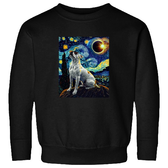 Total Solar Eclipse Dogo Argentino Dog Sweatshirts