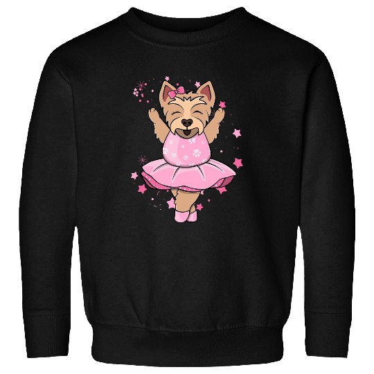 Sweet pink Ballerina Yorkie Ballett in Tutu Sweatshirts