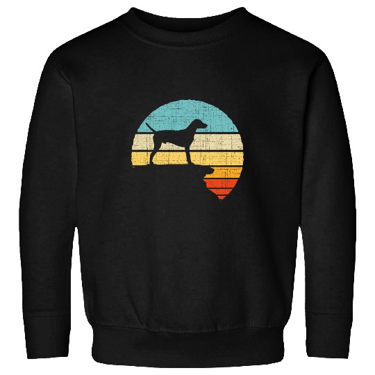 Weimaraner Retro vintages 60s 70s Dog Lover Owner Sweatshirts