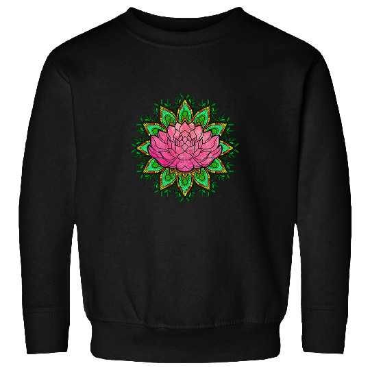 Spiritual Yoga Meditation Buddhist Prana Art Lotus Mandala Sweatshirts