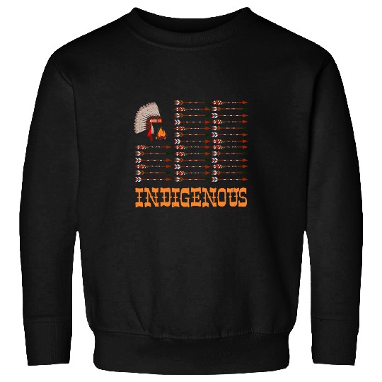 Native American Spirit Indigenous Flag Indian Chief vintages 2 Sweatshirts