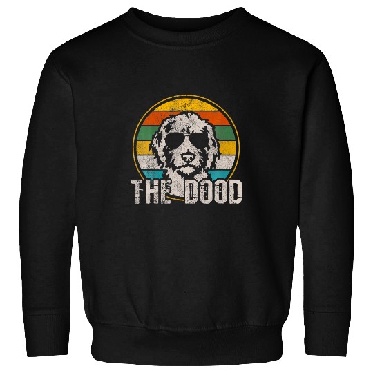Dog Goldendoodle He Dood Vintage Retro Dog T-Shirt Sweatshirts
