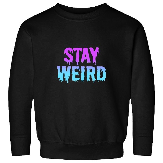 Stay Weird Emo Goth Aesthetic Pastel Goth Grunge EGirl Sweatshirts
