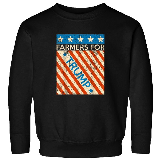Pride USA Flag Reelection Donald Trump Farming 2Farmer Sweatshirts