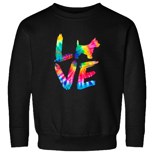 West Highland White Terrier Westie Tie Dye Love Dog Mom Dad Sweatshirts