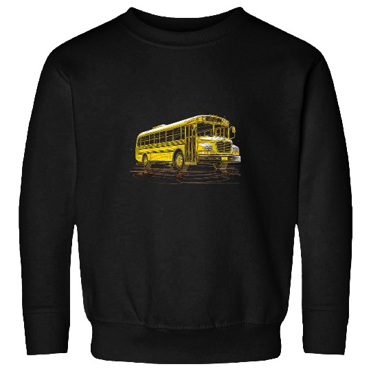 School Bus Driver Art 23 Sweatshirts