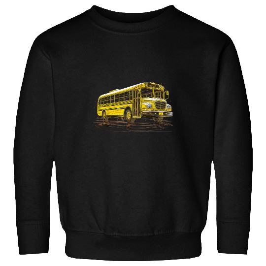 School Bus Driver Art 23 Sweatshirts