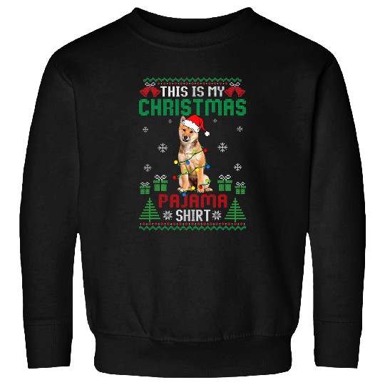Dog Shiba Inu Funny Shiba Inu This Is My Christmas Pajama Sweatshirts