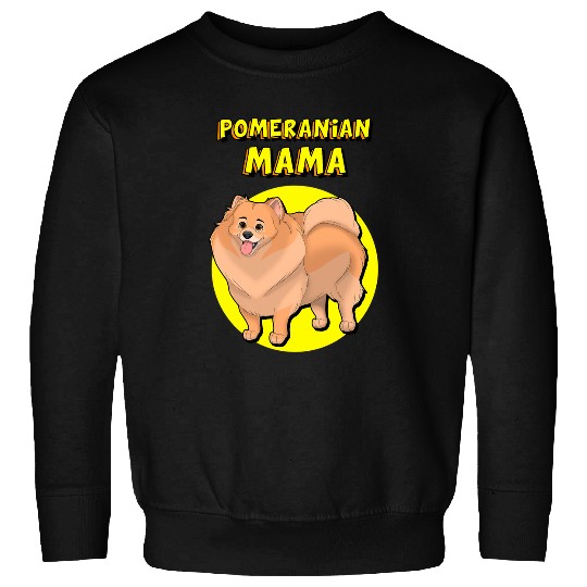 Pomeranian Mama Red Pomeranian Dog Mother Sweatshirts