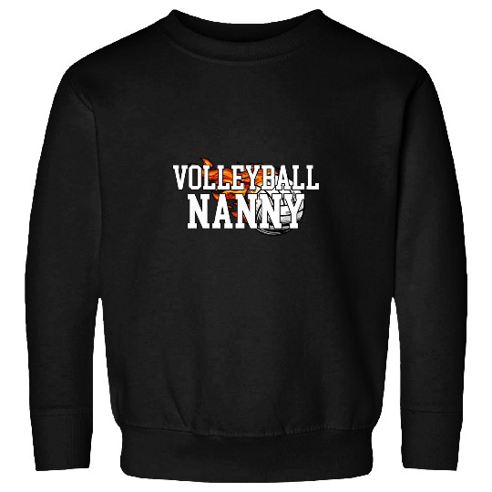 Volleyball Nanny Proud Nanny Of A Volleyball Player Nanny Sweatshirts