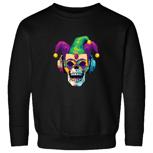 Mardi Gras Skull Top Hat New Orleans Witch Doctor Voodo 22 Sweatshirts