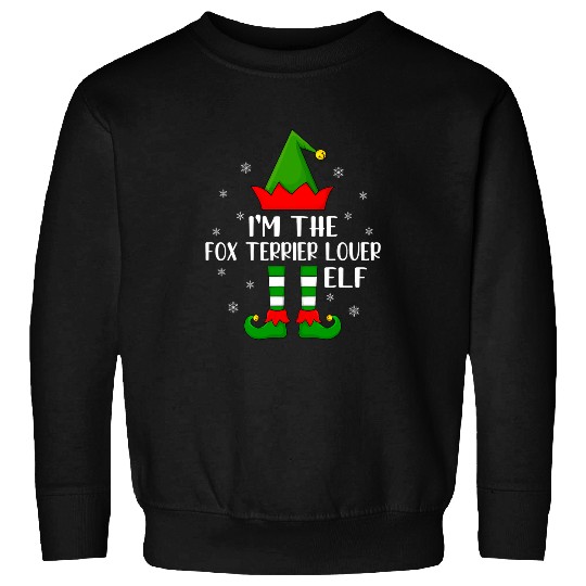 Matching Family Im The Fox Terrier Lover Elf Christmas Sweatshirts
