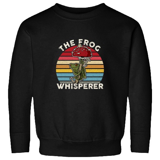 Toad mushroom wildlife biologist cute garden cottage flower 17 Sweatshirts