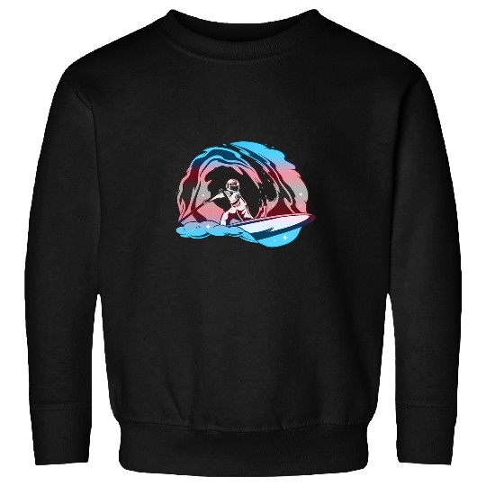 Transgender Surfing Astronaut Transsexual Trans Pride 1 Sweatshirts
