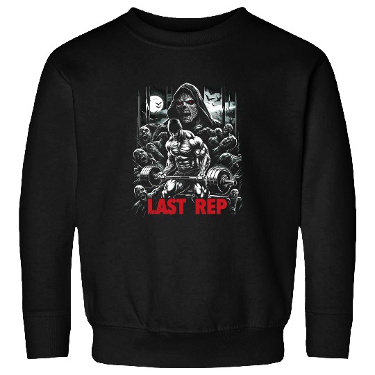 Last Rep 80s Slasher Bodybuilding 21 Sweatshirts