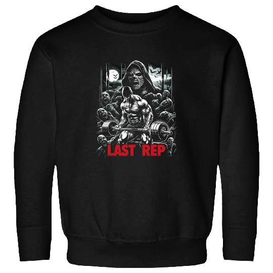Last Rep 80s Slasher Bodybuilding 21 Sweatshirts