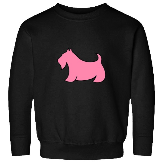 Dog Scottish Terrier Pink Scottish Terrier Sweatshirts