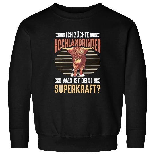 Highland Cattle Breeder Farmer Hairy Cow Long Horn 21 Sweatshirts