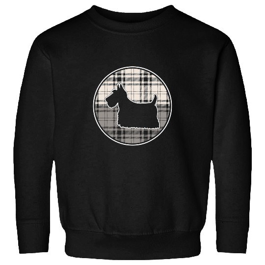 Dog Scottish Terrier Plaid 3 Sweatshirts