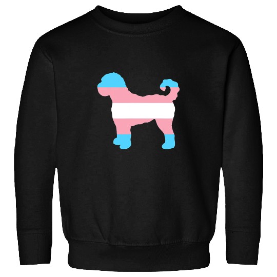 Dog Goldendoodle Trans Pride Flag Goldendoodle Dog Sweatshirts