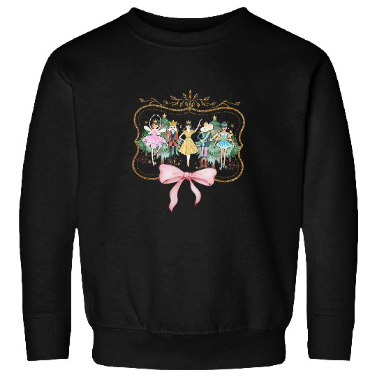Nutcracker Ballet Sugar Plum Fairy Retro Christmas Sweatshirts