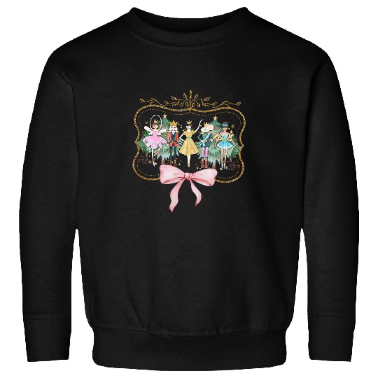 Nutcracker Ballet Sugar Plum Fairy Retro Christmas Sweatshirts
