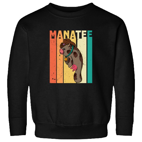 Manatee underwater cute biologist cowboy wildlife zookeeper Sweatshirts