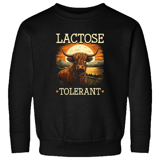 Highland Cow Lactose Tolerant Dairy Farmer Girl Country Sweatshirts