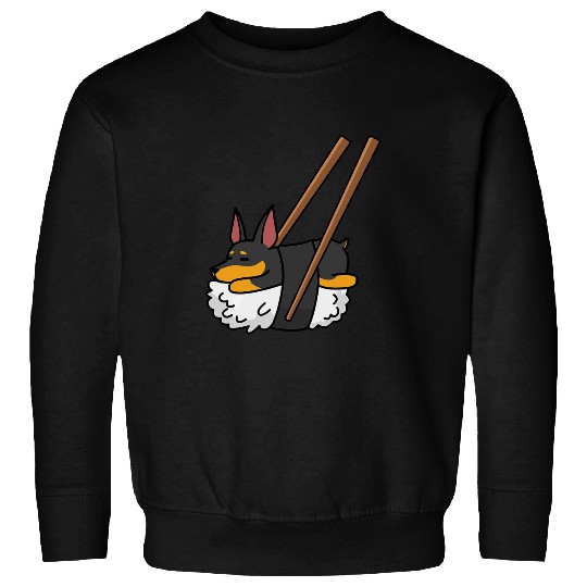 Sushi Miniature Pinscher Dog 1 Sweatshirts