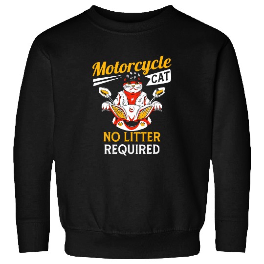Motorcycle Rider Biker Cat Lover Pet Owner Motorcyclist 2 Sweatshirts