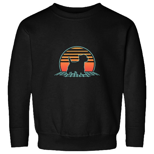 West Highland White Terrier Westie 80s Retro Vintage Sweatshirts