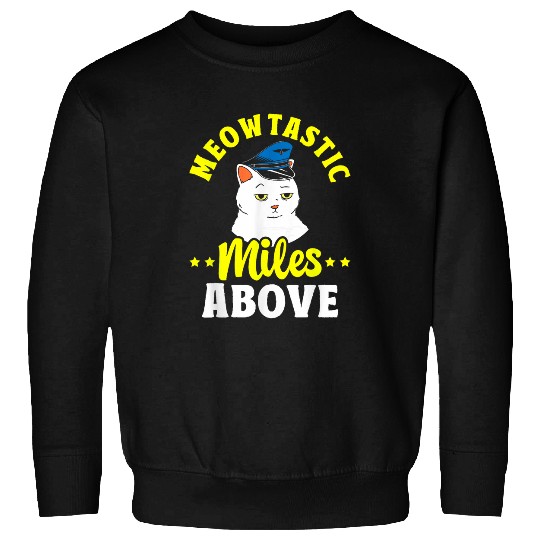 Airplane Pilot Cat Lover Aviation Aircraft Airport Aviator 2 Sweatshirts