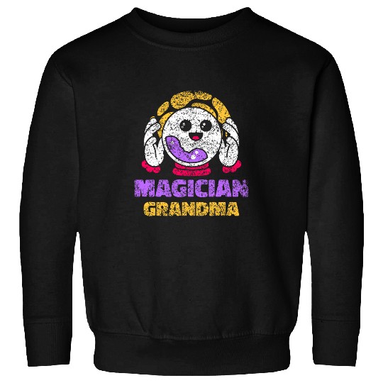 Magician Grandma Wizard Sorcerer Magic Trick Magician Sweatshirts