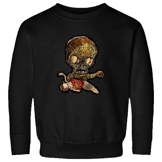 Japanese Anime Space Monster from the Future Graphic Art Sweatshirts