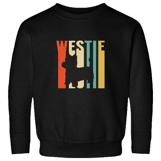 West Highland White Terrier Retro 1970s Dog Westie Sweatshirts