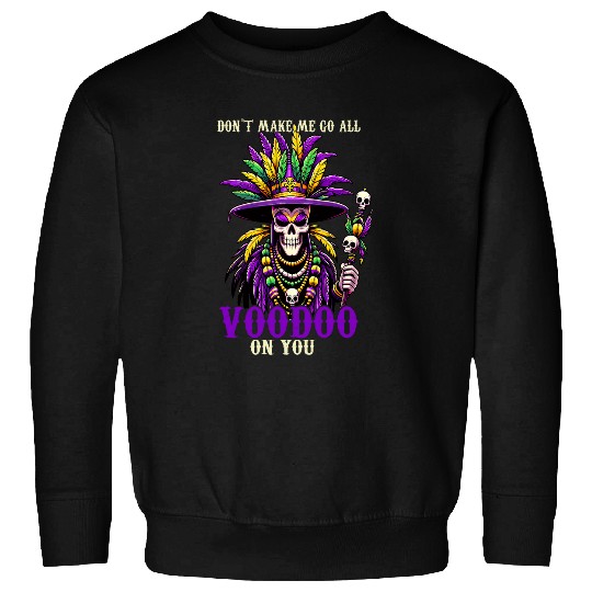 Mardi Gras Priest Top Hat Witch Doctor Voodoo New Orleans Sweatshirts